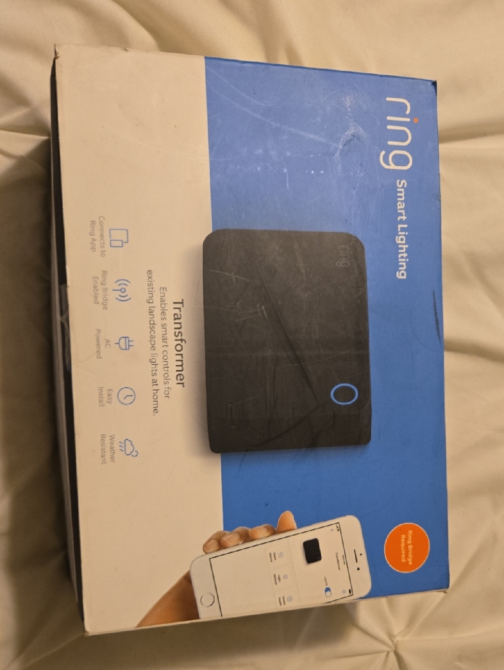 Ring Smart Lighting Transformer - Black with Blue Accent